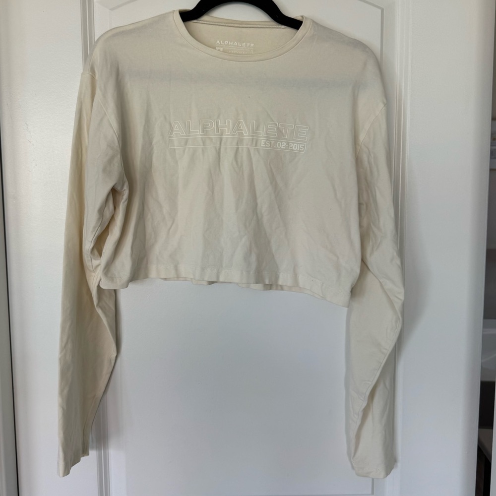 Alphalete cropped long sleeve